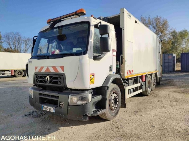 RENAULT D26 WIDE 320.26-E6 - BOM 20m3 CARGOPAC II - 2014 / 306697 KM (DM423LL) - Šiukšliavežis: foto 1 RENAULT D26 WIDE 320.26-E6 - BOM 20m3 CARGOPAC II - 2014 / 306697 KM (DM423LL) - Šiukšliavežis: foto 1