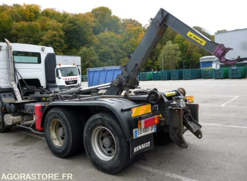 Renault Kerax 6x4 370DCI bras de dépose Marrel 16000kgs 521550 kms 2003 - Hook-lift sunkvežimis, Sunkvežimis su kranu: foto 3 Renault Kerax 6x4 370DCI bras de dépose Marrel 16000kgs 521550 kms 2003 - Hook-lift sunkvežimis, Sunkvežimis su kranu: foto 3