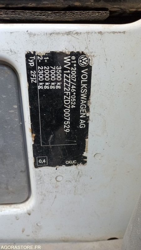 Wolkswagen Crafter benne double cabine - 2013 - CX-254-EQ - Mažas savivartis: foto 5 Wolkswagen Crafter benne double cabine - 2013 - CX-254-EQ - Mažas savivartis: foto 5