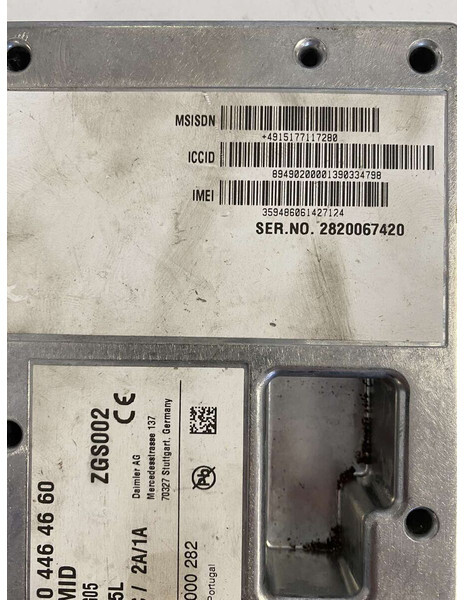 Mercedes-Benz ECU telematics fleetboard CTPMID - Valdymo blokas - Sunkvežimis: foto 4 Mercedes-Benz ECU telematics fleetboard CTPMID - Valdymo blokas - Sunkvežimis: foto 4