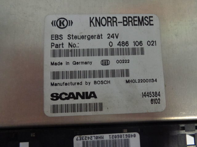 Scania EBS control units 1863489, 1888379, 1863280, 1860636, 1766306, 1 - Valdymo blokas - Sunkvežimis: foto 4 Scania EBS control units 1863489, 1888379, 1863280, 1860636, 1766306, 1 - Valdymo blokas - Sunkvežimis: foto 4