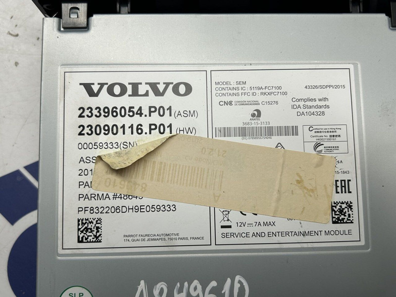 Volvo radio module - Valdymo blokas - Sunkvežimis: foto 4 Volvo radio module - Valdymo blokas - Sunkvežimis: foto 4