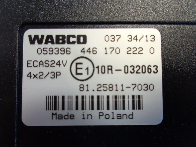 Wabco ECAS control unit 81258117030,4461702220 - Valdymo blokas - Sunkvežimis: foto 2 Wabco ECAS control unit 81258117030,4461702220 - Valdymo blokas - Sunkvežimis: foto 2