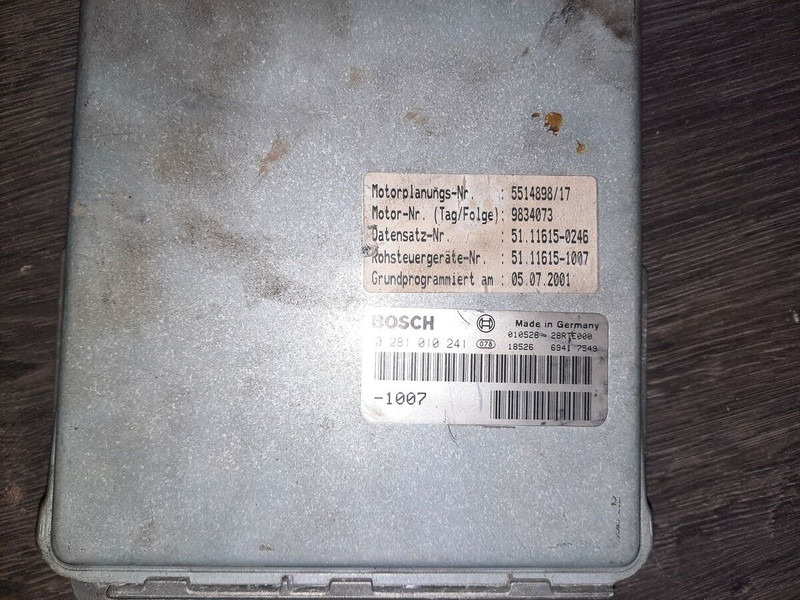 MAN BOSCH 0281001521. 0261200173 \ 020600009 - Valdymo blokas: foto 5 MAN BOSCH 0281001521. 0261200173 \ 020600009 - Valdymo blokas: foto 5