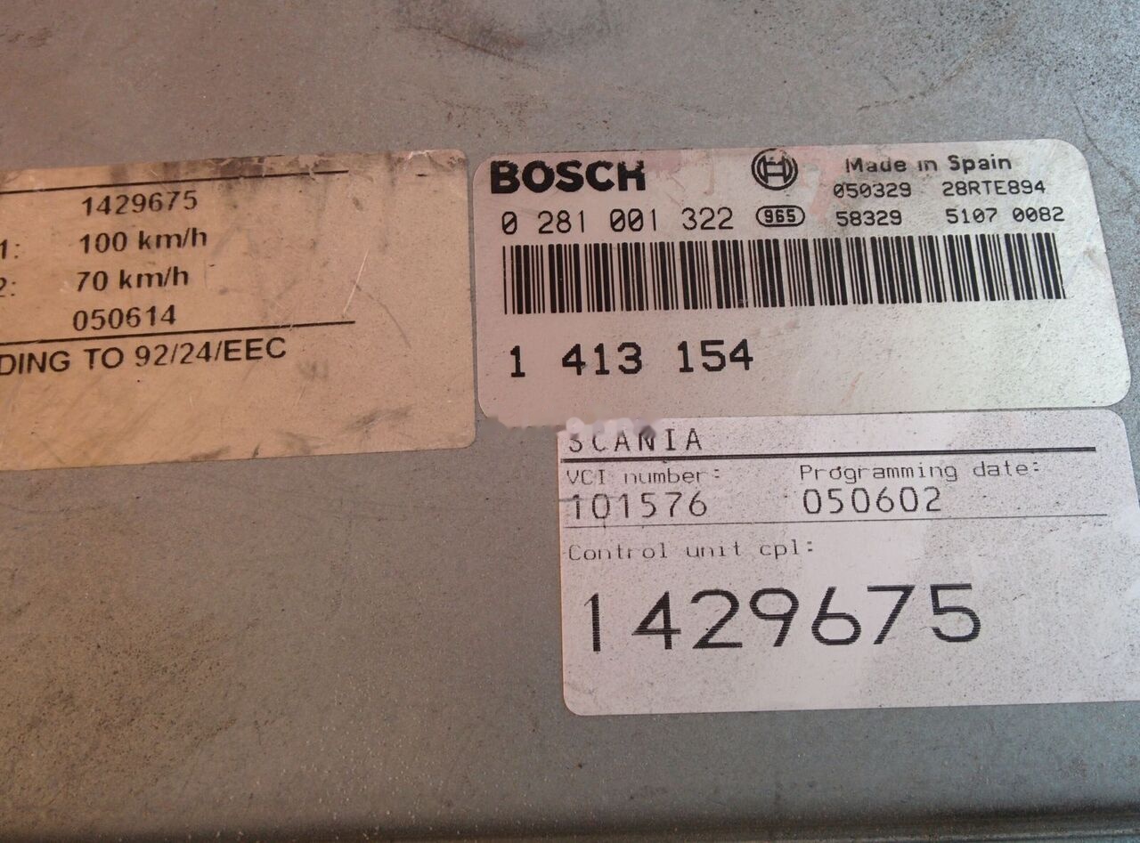 Valdymo blokas - Autobusas Scania dvigatelem 0281001322 - 1413154   Scania 094 Omni Link: foto 14