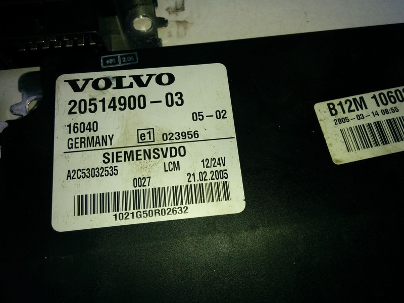 Volvo Siemts VDO 20514900-03 20569213-P03. 20744283-01. 20865208-02. - Valdymo blokas: foto 4 Volvo Siemts VDO 20514900-03 20569213-P03. 20744283-01. 20865208-02. - Valdymo blokas: foto 4