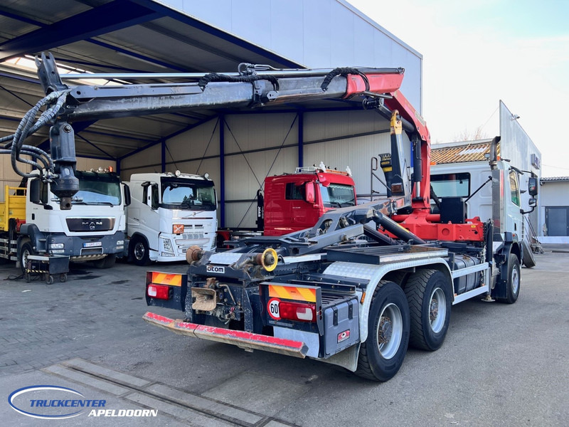 DAF CF 85.410 6x4 Steel springs, Palfinger PK 16001, Palift - Hook-lift sunkvežimis, Sunkvežimis su kranu: foto 2 DAF CF 85.410 6x4 Steel springs, Palfinger PK 16001, Palift - Hook-lift sunkvežimis, Sunkvežimis su kranu: foto 2