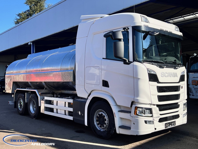 Scania R500 NGS 15000 Liter, Retarder, Steering axle, Stainless steel - Edelstahlt, Milk - Milch - Water - Autocisterna: foto 1 Scania R500 NGS 15000 Liter, Retarder, Steering axle, Stainless steel - Edelstahlt, Milk - Milch - Water - Autocisterna: foto 1