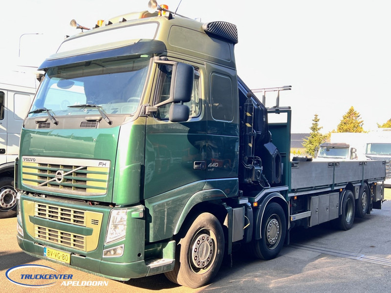 Volvo FH 440 HIAB 800 E4, 8x2 - Platforminis/ Bortinis sunkvežimis, Sunkvežimis su kranu: foto 3 Volvo FH 440 HIAB 800 E4, 8x2 - Platforminis/ Bortinis sunkvežimis, Sunkvežimis su kranu: foto 3