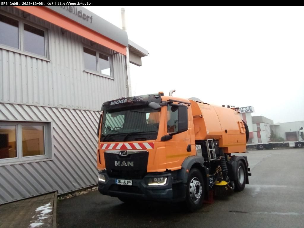 MAN TGM 18.250 4x2 BL Bucher V65_Twin - Gatvių šlavimo mašina: foto 1 MAN TGM 18.250 4x2 BL Bucher V65_Twin - Gatvių šlavimo mašina: foto 1