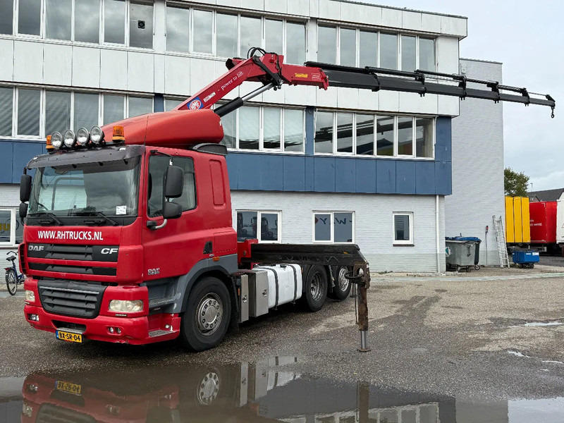 DAF CF 85.410 6X2 EURO 5 + HMF 3000K6 + REMOTE CONTROL - Sunkvežimis su kranu: foto 1 DAF CF 85.410 6X2 EURO 5 + HMF 3000K6 + REMOTE CONTROL - Sunkvežimis su kranu: foto 1