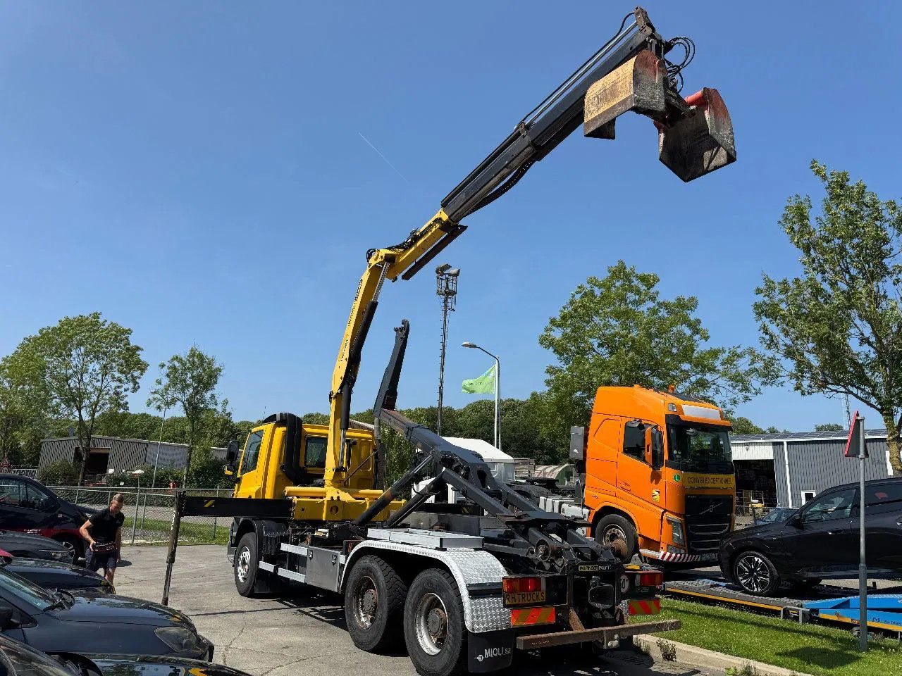 DAF CF 85.410 6X4 - EURO 5 + PALFINGER PK15500 + REM - Sunkvežimis su kranu: foto 5 DAF CF 85.410 6X4 - EURO 5 + PALFINGER PK15500 + REM - Sunkvežimis su kranu: foto 5