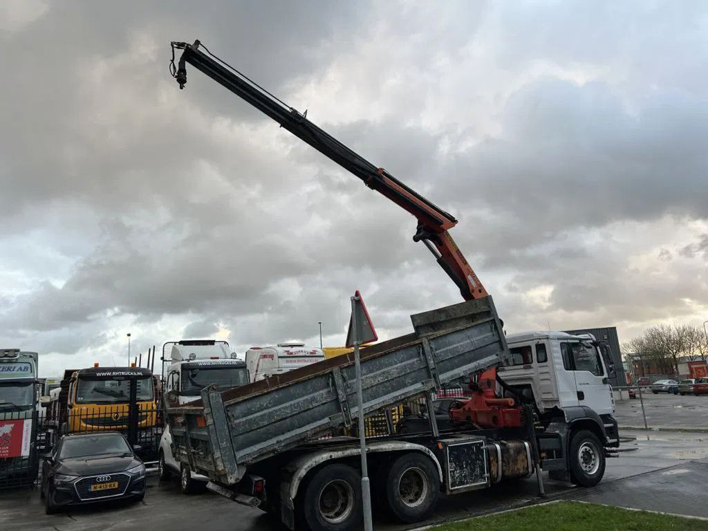 MAN TGA 26.390 6X4 + PALFINGER PK17502 + TIPPER - FU - Savivartis sunkvežimis, Sunkvežimis su kranu: foto 5 MAN TGA 26.390 6X4 + PALFINGER PK17502 + TIPPER - FU - Savivartis sunkvežimis, Sunkvežimis su kranu: foto 5