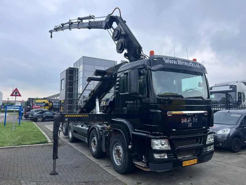 MAN TGS 35.440 8X2-4 + HIAB 220C-5 REMOTE + CABLE LIFT AUTOMATIC - Sunkvežimis su kranu: foto 4 MAN TGS 35.440 8X2-4 + HIAB 220C-5 REMOTE + CABLE LIFT AUTOMATIC - Sunkvežimis su kranu: foto 4