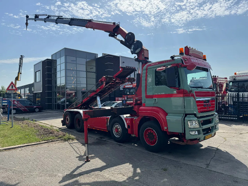 MAN TGS 35.480 8X4 HMF 2420 K5 + HMF ABLE + REMOTE CONTROL - Sunkvežimis - kabelių sistema, Sunkvežimis su kranu: foto 1 MAN TGS 35.480 8X4 HMF 2420 K5 + HMF ABLE + REMOTE CONTROL - Sunkvežimis - kabelių sistema, Sunkvežimis su kranu: foto 1