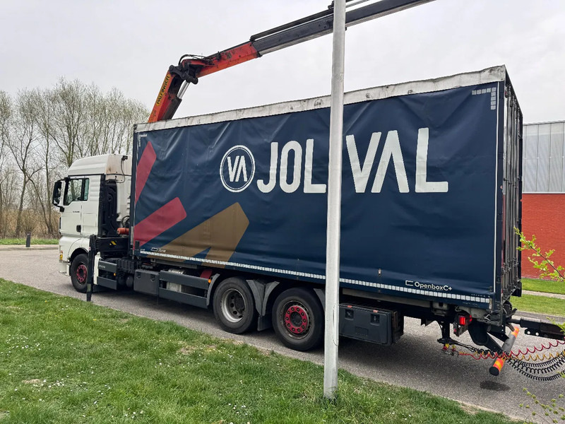 Tentinis sunkvežimis, Sunkvežimis su kranu MAN TGX 26.480 6X2 - EURO 6 + PALFINGER PK20002 + REMOTE + LECITRAILER HANGER: foto 19
