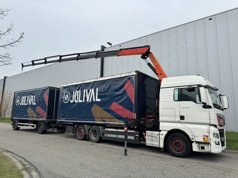 MAN TGX 26.480 6X2 - EURO 6 + PALFINGER PK20002 + REMOTE + LECITRAILER HANGER - Tentinis sunkvežimis, Sunkvežimis su kranu: foto 5 MAN TGX 26.480 6X2 - EURO 6 + PALFINGER PK20002 + REMOTE + LECITRAILER HANGER - Tentinis sunkvežimis, Sunkvežimis su kranu: foto 5
