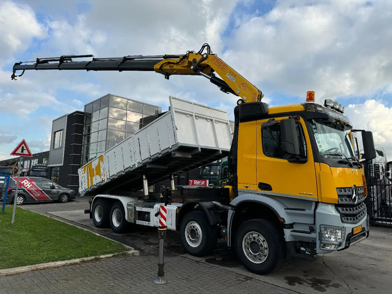 Mercedes-Benz Arocs 4448 8X4 + EURO 6 + FASSI F315 + REMOTE + KIPPER + STEERING AXLE - Savivartis sunkvežimis, Sunkvežimis su kranu: foto 2 Mercedes-Benz Arocs 4448 8X4 + EURO 6 + FASSI F315 + REMOTE + KIPPER + STEERING AXLE - Savivartis sunkvežimis, Sunkvežimis su kranu: foto 2