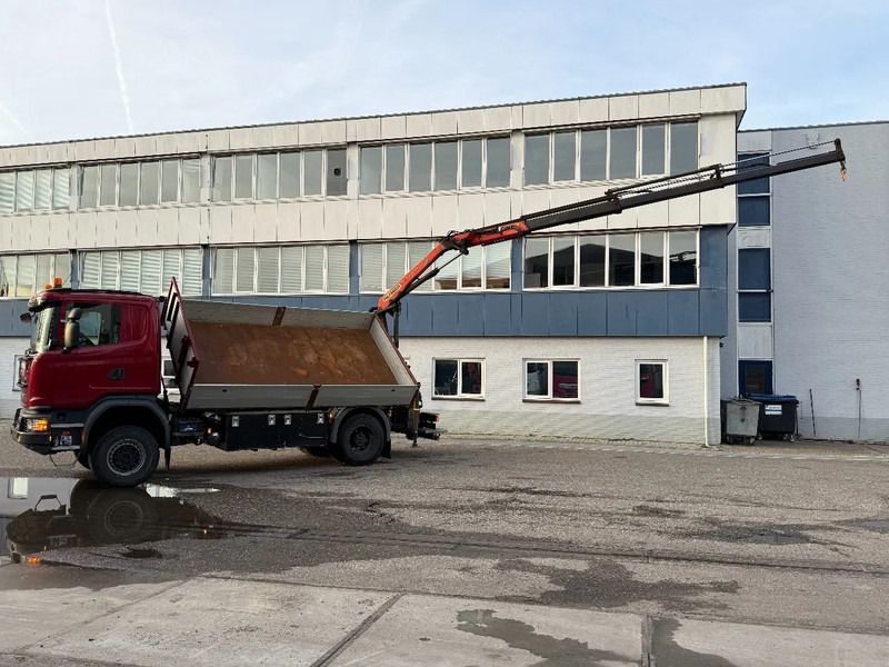 Scania G370 4X4 EURO 6 + 3-SIDE TIPPER + PALFINGER PK9002 + REMOTE - Savivartis sunkvežimis, Sunkvežimis su kranu: foto 3 Scania G370 4X4 EURO 6 + 3-SIDE TIPPER + PALFINGER PK9002 + REMOTE - Savivartis sunkvežimis, Sunkvežimis su kranu: foto 3