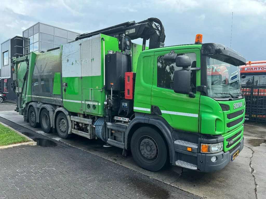 Scania P360 8X2 - HIAB 211BW-3 + FAUN VARIOPRESS - ONLY - Sunkvežimis su kranu, Šiukšliavežis: foto 5 Scania P360 8X2 - HIAB 211BW-3 + FAUN VARIOPRESS - ONLY - Sunkvežimis su kranu, Šiukšliavežis: foto 5