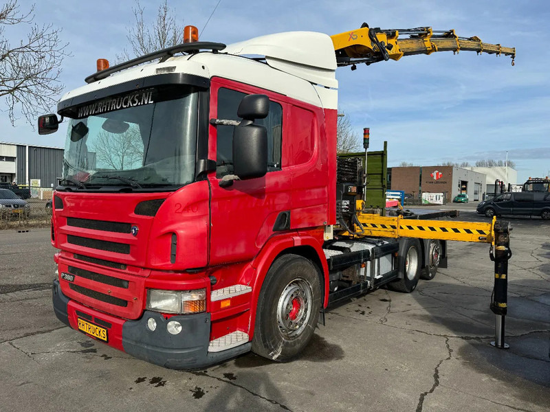 Scania P380 6X2 HIAB 288 + REMOTE CONTROL + PLATEAU - Sunkvežimis su kranu: foto 1 Scania P380 6X2 HIAB 288 + REMOTE CONTROL + PLATEAU - Sunkvežimis su kranu: foto 1