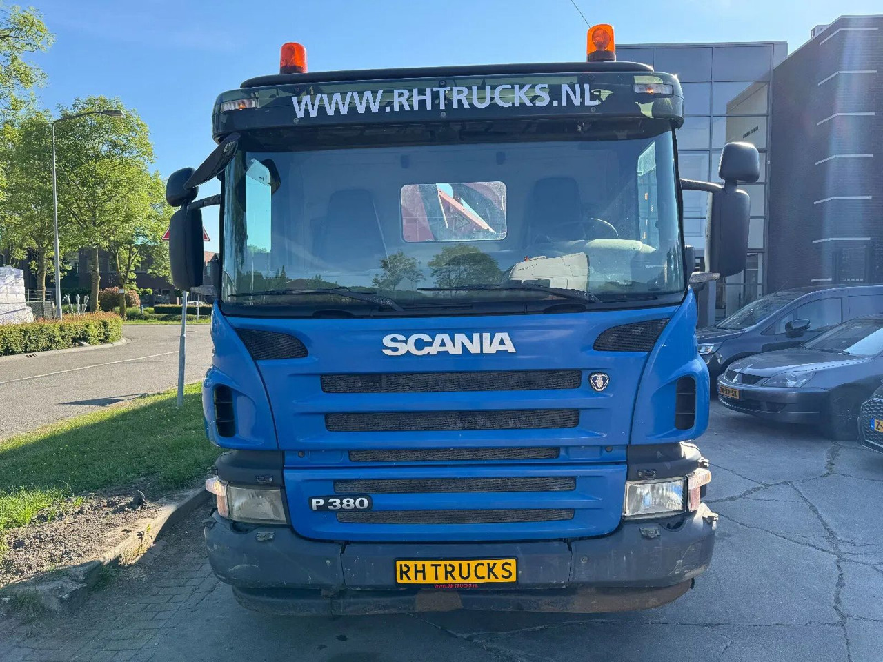Scania P380 8X4 PALFINGER HOOK + PALFINGER PK16502 + RE - Hook-lift sunkvežimis, Sunkvežimis su kranu: foto 5 Scania P380 8X4 PALFINGER HOOK + PALFINGER PK16502 + RE - Hook-lift sunkvežimis, Sunkvežimis su kranu: foto 5