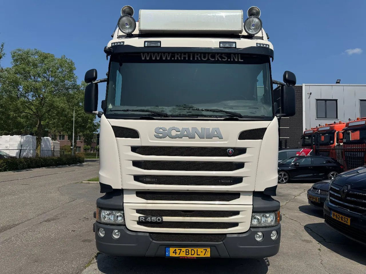 Scania R450 6X2 - EURO 6 + PALFINGER PK 32002-SH + REMO - Hook-lift sunkvežimis, Sunkvežimis su kranu: foto 2 Scania R450 6X2 - EURO 6 + PALFINGER PK 32002-SH + REMO - Hook-lift sunkvežimis, Sunkvežimis su kranu: foto 2
