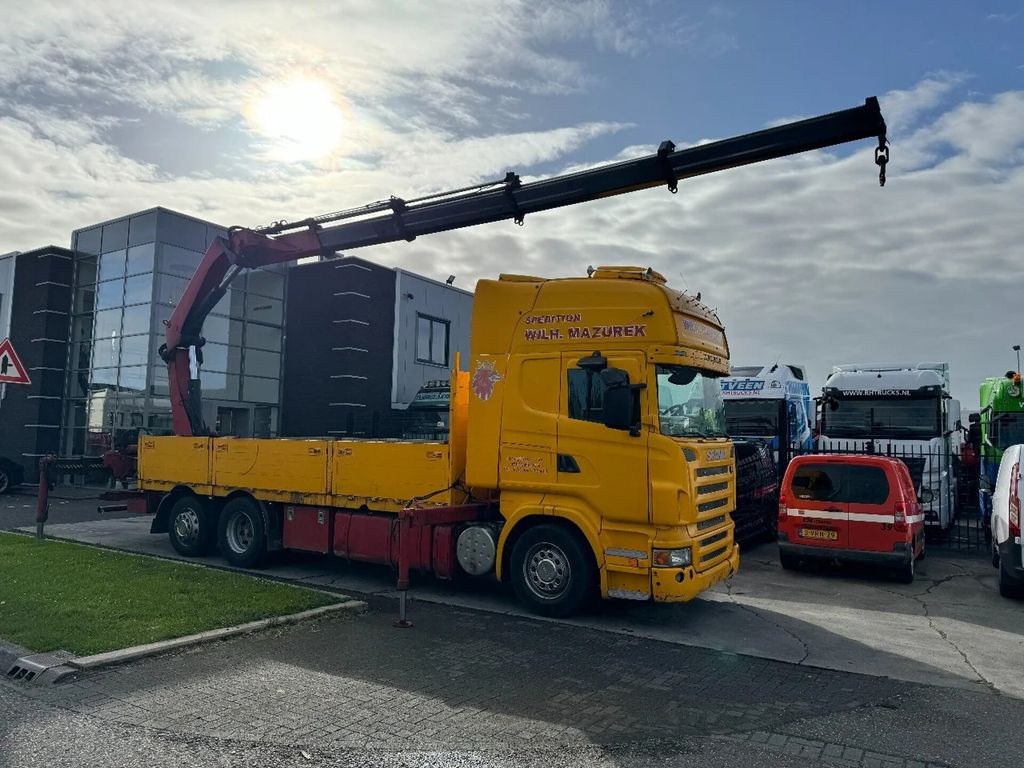 Scania R500 V8 6X2 EURO 5 + HIAB 377EP-4XS + REMOTE CON - Platforminis/ Bortinis sunkvežimis, Sunkvežimis su kranu: foto 2 Scania R500 V8 6X2 EURO 5 + HIAB 377EP-4XS + REMOTE CON - Platforminis/ Bortinis sunkvežimis, Sunkvežimis su kranu: foto 2