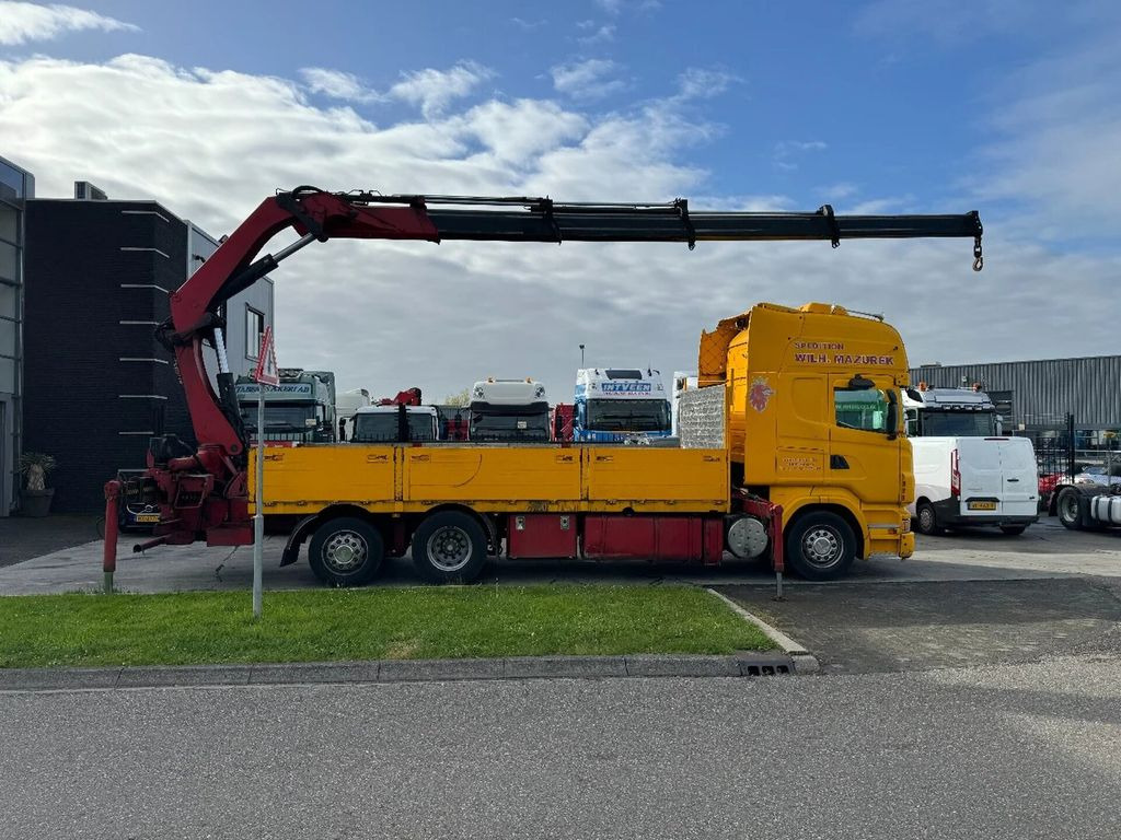 Scania R500 V8 6X2 EURO 5 + HIAB 377EP-4XS + REMOTE CON - Platforminis/ Bortinis sunkvežimis, Sunkvežimis su kranu: foto 1 Scania R500 V8 6X2 EURO 5 + HIAB 377EP-4XS + REMOTE CON - Platforminis/ Bortinis sunkvežimis, Sunkvežimis su kranu: foto 1