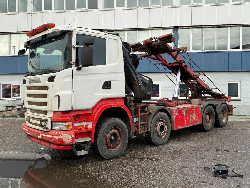 Scania R500 V8 8X4 + HIAB 220-5 + REMOTE + CABLELIFT - FULL STEEL SUSP. MANUAL GEAR. BIG AXLES - Sunkvežimis - kabelių sistema, Sunkvežimis su kranu: foto 4 Scania R500 V8 8X4 + HIAB 220-5 + REMOTE + CABLELIFT - FULL STEEL SUSP. MANUAL GEAR. BIG AXLES - Sunkvežimis - kabelių sistema, Sunkvežimis su kranu: foto 4