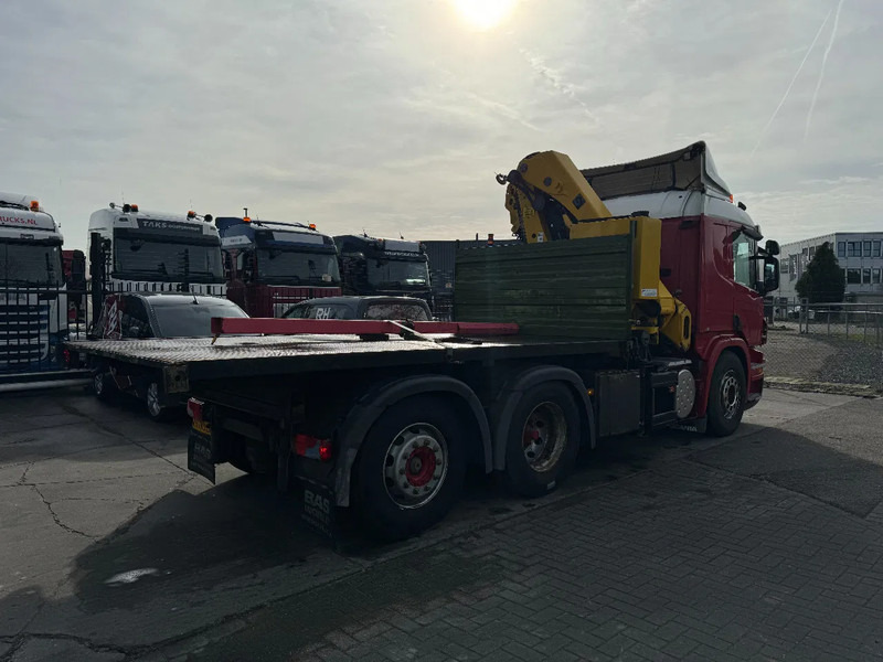 Vilkikas Scania P380 6X2 HIAB 288 + REMOTE CONTROL + PLATEAU: foto 11