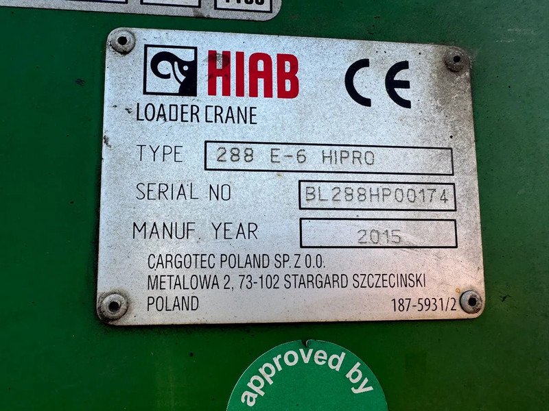 Sunkvežimis su kranu Volvo FM 500 8X4 HIAB 288 + REMOTE CONTROL 5TH + 6TH FUNCTION: foto 15