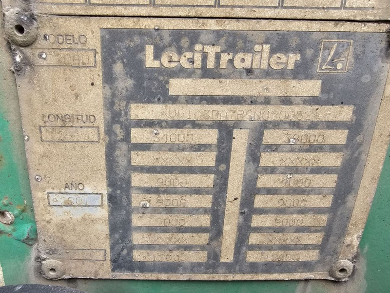 Konteineris-vežimus/ Sukeisti kūną puspriekabė Lecitrailer 40FT - BPW - DRUM: foto 7