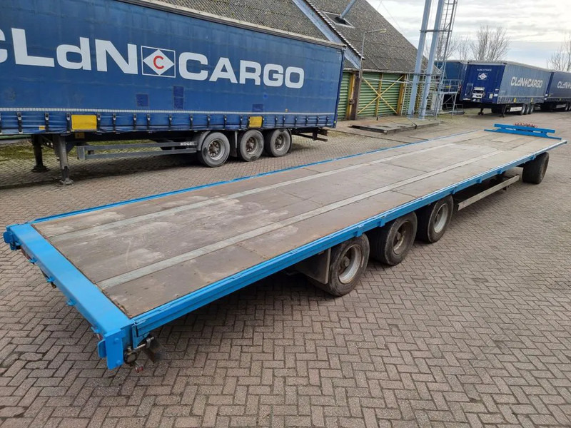 Van Hool 13.60 M LONG - 1 M HIGH - SUPER SINGLE TIRES - DRUM BRAKES - Platforminė/ Bortinė priekaba: foto 4 Van Hool 13.60 M LONG - 1 M HIGH - SUPER SINGLE TIRES - DRUM BRAKES - Platforminė/ Bortinė priekaba: foto 4