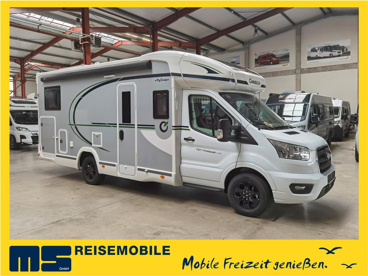 Chausson 797 TITANIUM / -2026- / 165PS-8G. / EINZELBETTEN - Pusiau integruotas kemperis: foto 1 Chausson 797 TITANIUM / -2026- / 165PS-8G. / EINZELBETTEN - Pusiau integruotas kemperis: foto 1