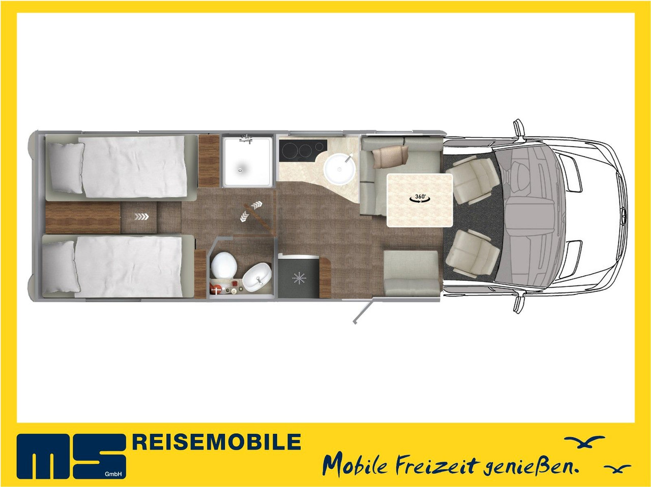Eura Mobil CONTURA 766 EB / LUMINARY PAKET / EINZELBETTEN - Pusiau integruotas kemperis: foto 2 Eura Mobil CONTURA 766 EB / LUMINARY PAKET / EINZELBETTEN - Pusiau integruotas kemperis: foto 2