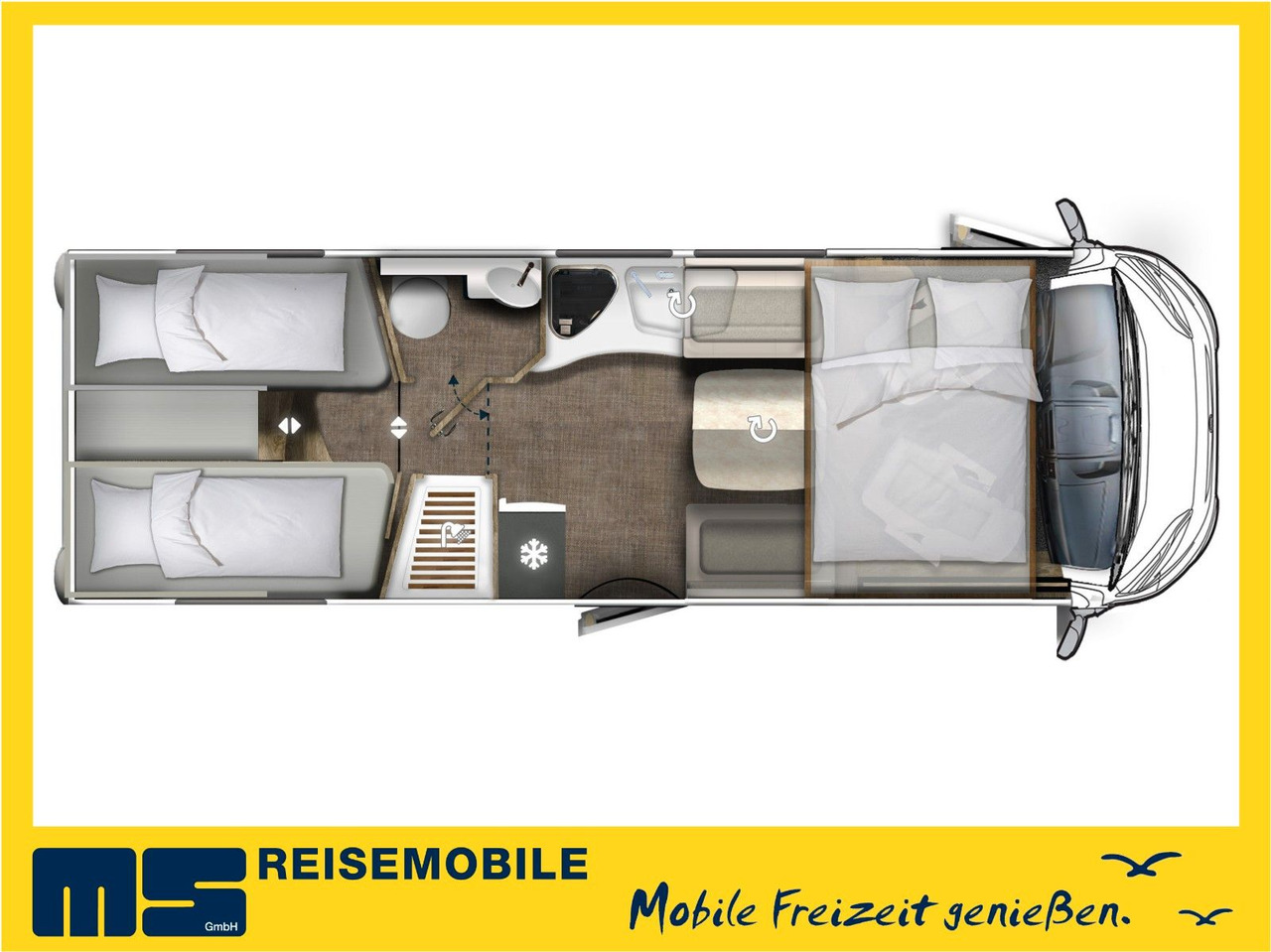 Eura Mobil INTEGRA LINE 720 EF / 180PS-9G-40H/ EINZELBETTEN - Integruotas kemperis: foto 2 Eura Mobil INTEGRA LINE 720 EF / 180PS-9G-40H/ EINZELBETTEN - Integruotas kemperis: foto 2