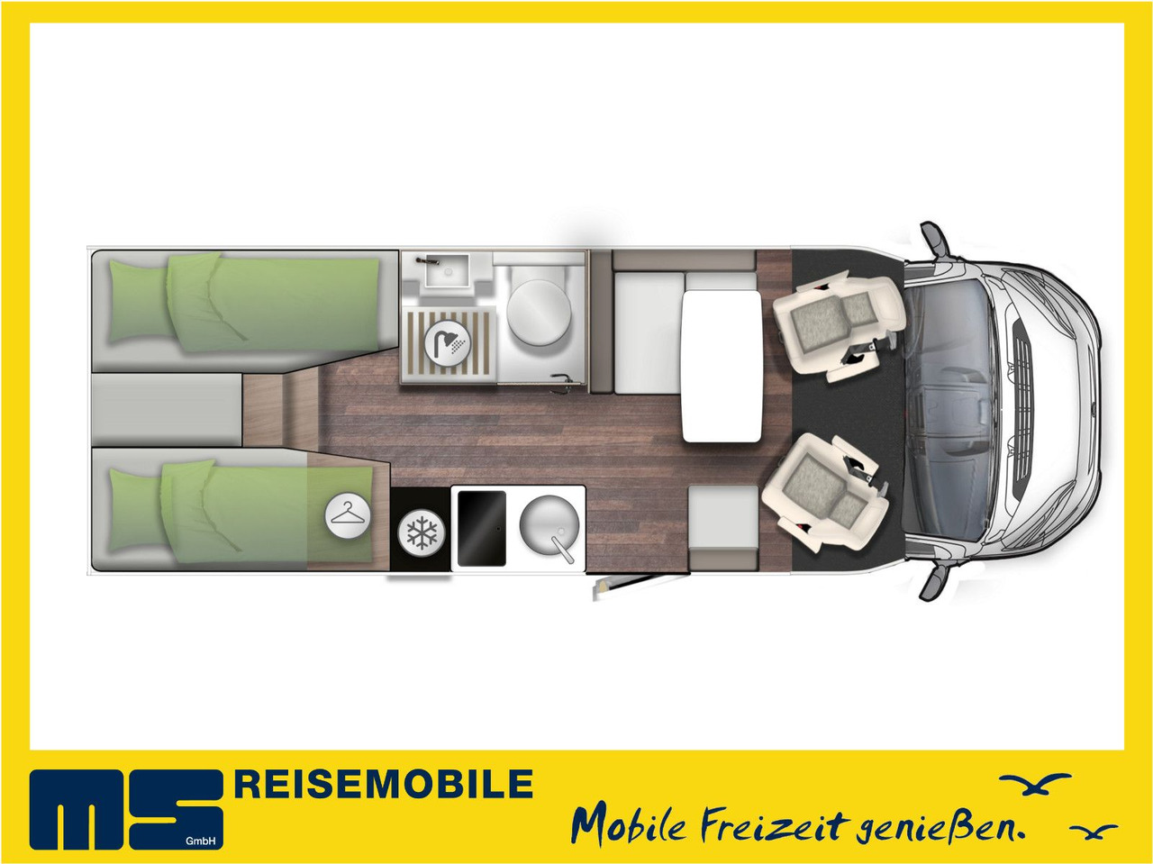 Forster T 699 EB / -MODELL 2025-/ EINZELBETTEN & HUBBETT - Pusiau integruotas kemperis: foto 2 Forster T 699 EB / -MODELL 2025-/ EINZELBETTEN & HUBBETT - Pusiau integruotas kemperis: foto 2