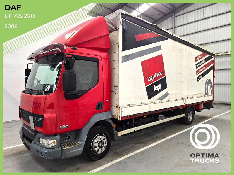 DAF LF 45 220 / EURO 5 / AIRCO / MANUEL / DHOLLANDIA 2000kg - Tentinis sunkvežimis: foto 1 DAF LF 45 220 / EURO 5 / AIRCO / MANUEL / DHOLLANDIA 2000kg - Tentinis sunkvežimis: foto 1