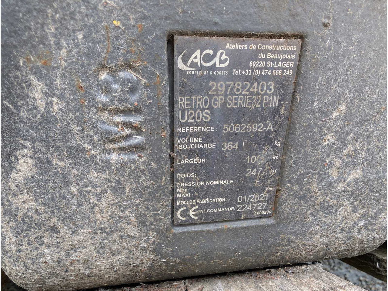 ACB (COUPLEURS & GODETS) - 2021 - LOW SPOON 1000MM - MODULE 3 - 364 LITRES - Ratinis krautuvas: foto 2 ACB (COUPLEURS & GODETS) - 2021 - LOW SPOON 1000MM - MODULE 3 - 364 LITRES - Ratinis krautuvas: foto 2