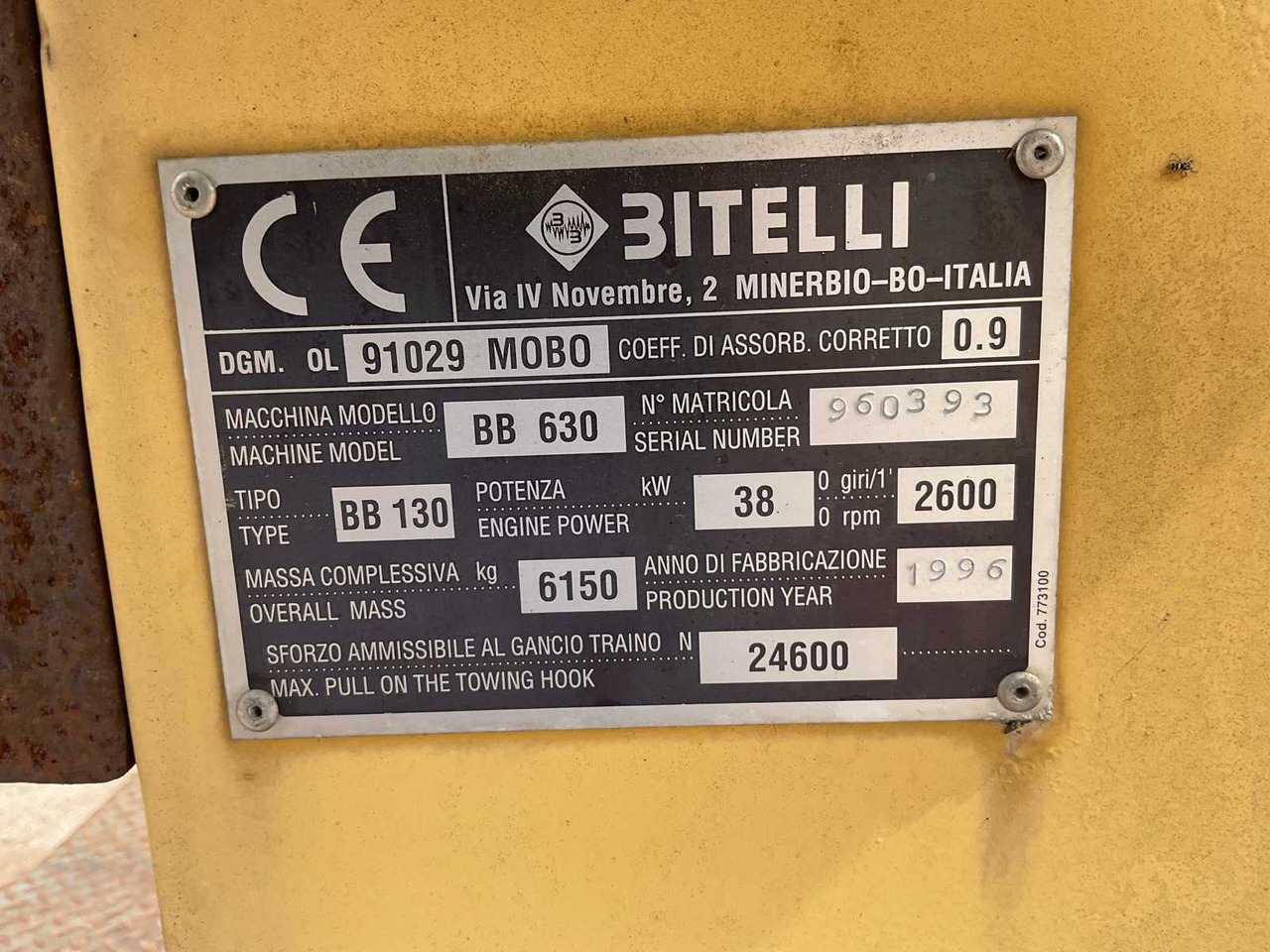 Asfalto klotuvas Bitelli BB630: foto 11
