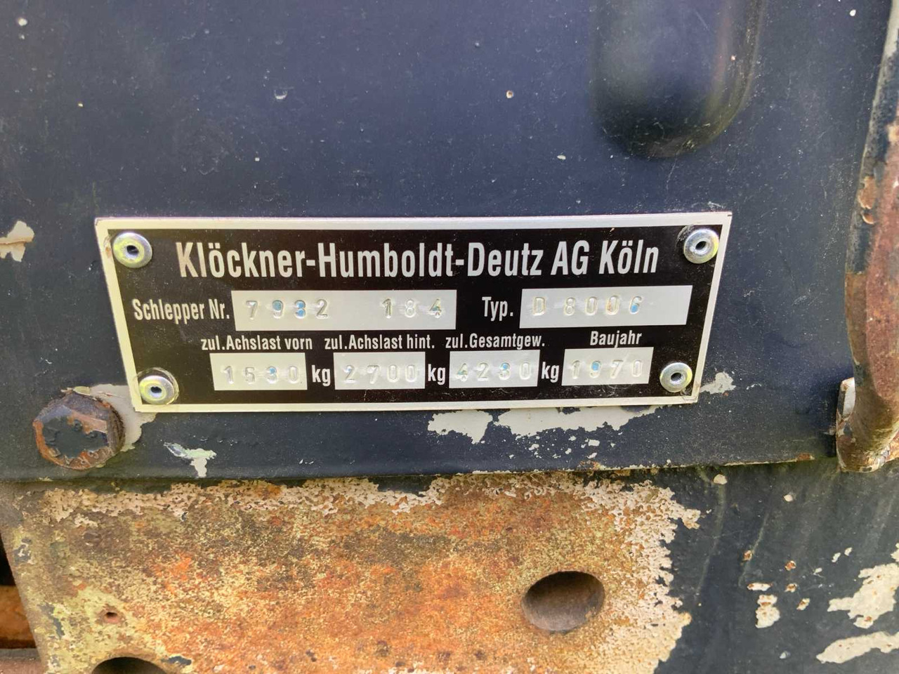 Traktorius Deutz D8006: foto 18 Traktorius Deutz D8006: foto 18