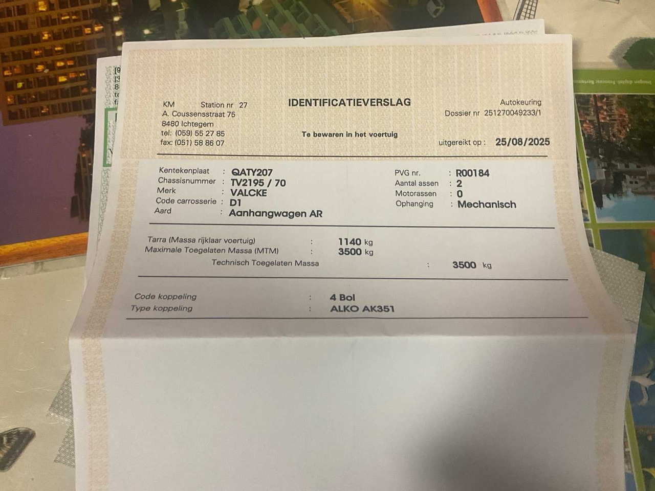 2010 A.VALCKE 3500. - Priekaba: foto 5 2010 A.VALCKE 3500. - Priekaba: foto 5