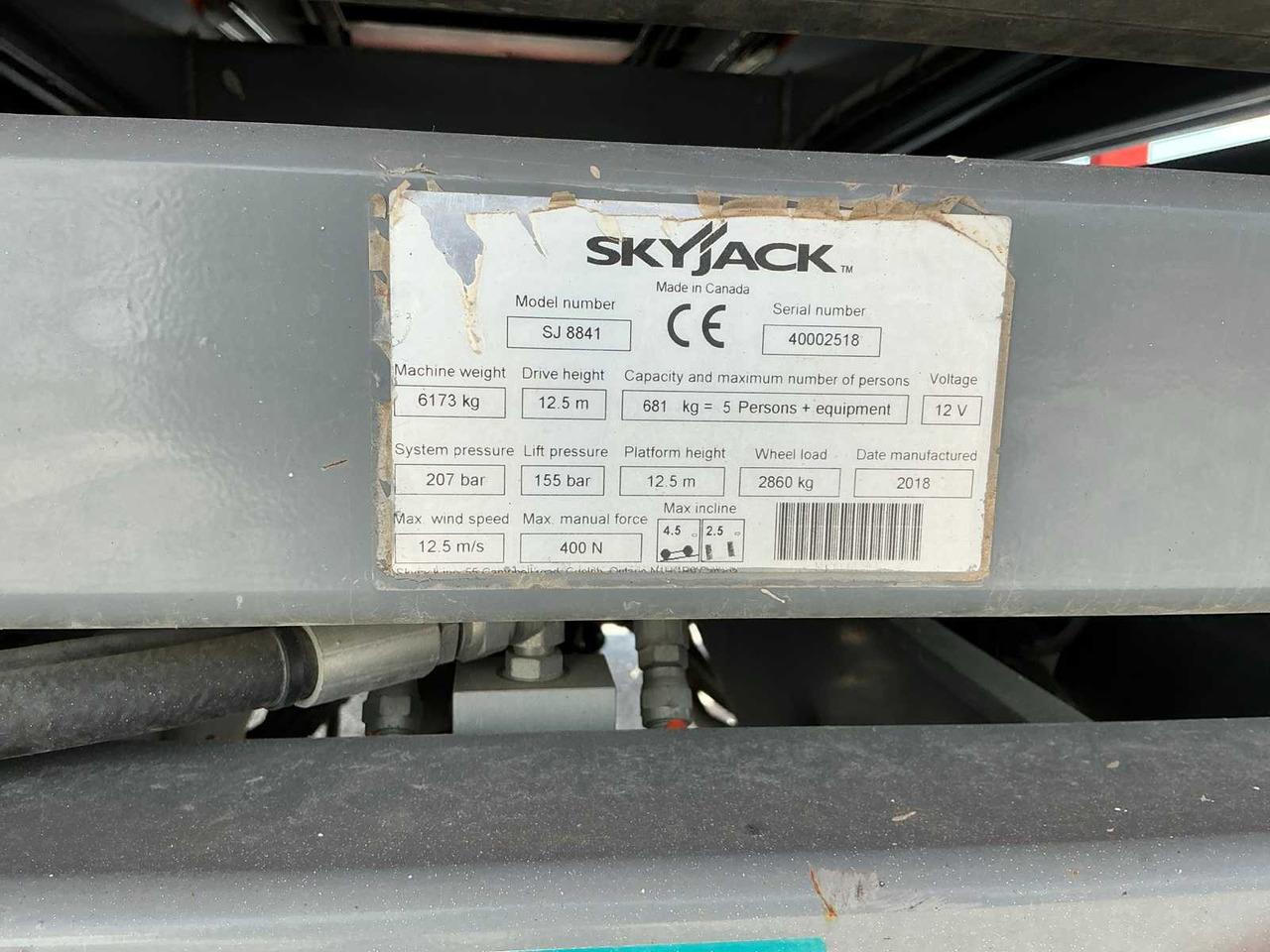 Kėlimo platforma Skyjack SJ8841 RT 4x4: foto 19