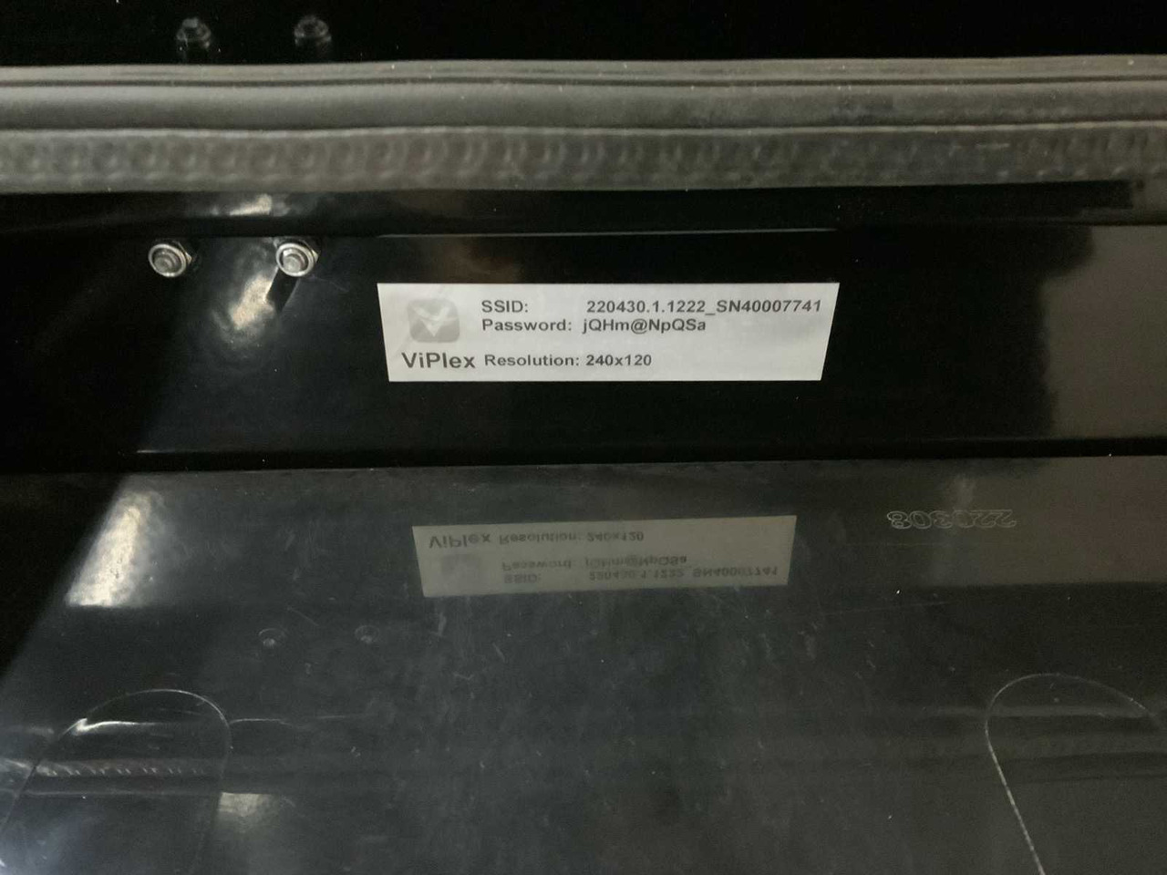 Statybinė įranga, Priekaba Viplex tekstkar P8 ledscherm op aanhangwagen: foto 12