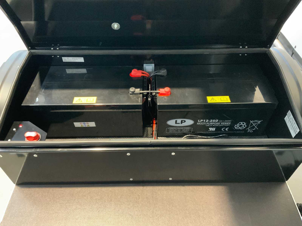 Statybinė įranga, Priekaba Viplex tekstkar P8 ledscherm op aanhangwagen: foto 9