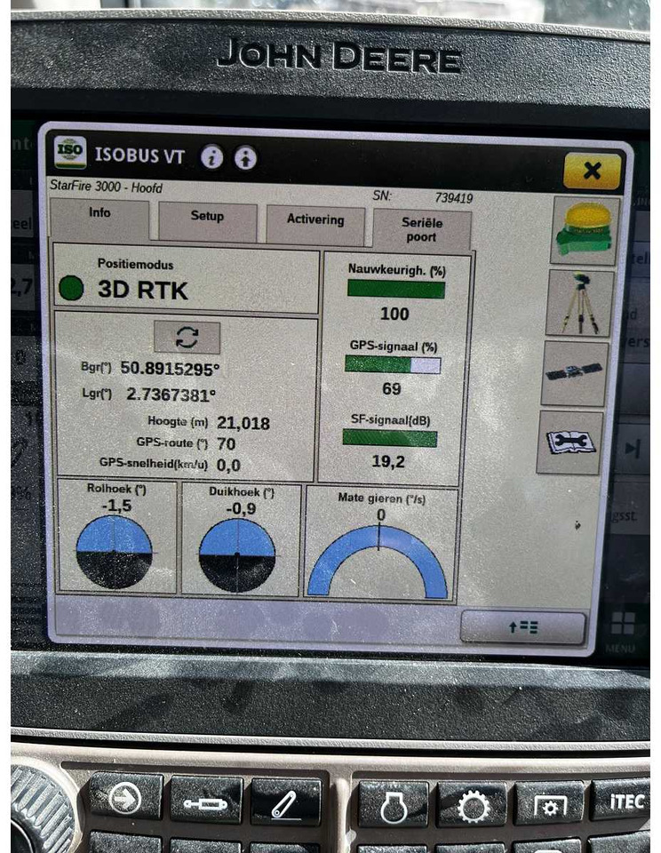 John Deere StarFire 3000 - Žemės ūkio technika: foto 3 John Deere StarFire 3000 - Žemės ūkio technika: foto 3