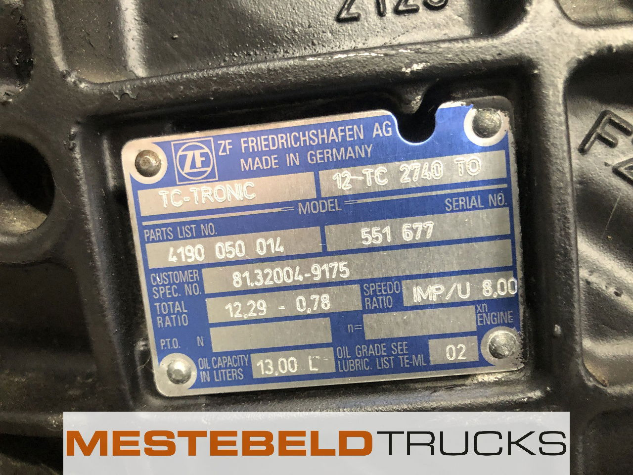 MAN Versnellingsbak 12TC 2740 TO - Pavarų dėžė ir dalys - Sunkvežimis: foto 5 MAN Versnellingsbak 12TC 2740 TO - Pavarų dėžė ir dalys - Sunkvežimis: foto 5