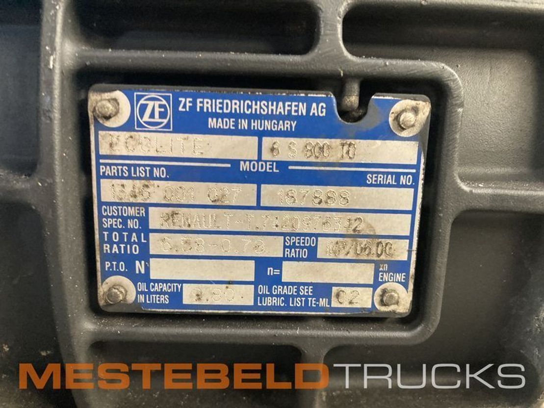 Renault Versnellingsbak 6 S 800 TO - Pavarų dėžė - Sunkvežimis: foto 3 Renault Versnellingsbak 6 S 800 TO - Pavarų dėžė - Sunkvežimis: foto 3