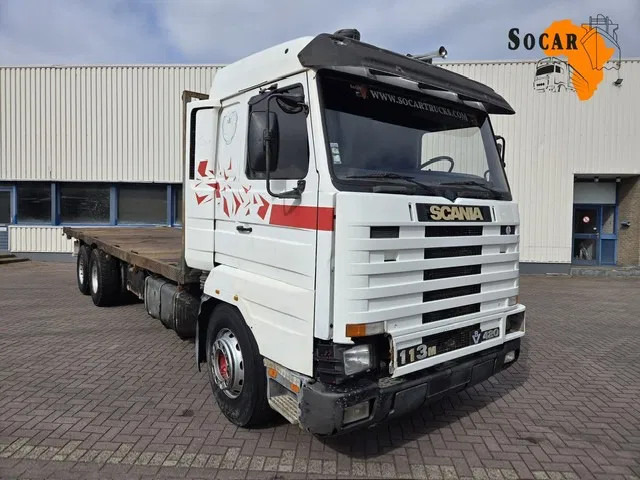 Scania 113 380 8 Tires 6x2 - Platforminis/ Bortinis sunkvežimis: foto 1 Scania 113 380 8 Tires 6x2 - Platforminis/ Bortinis sunkvežimis: foto 1